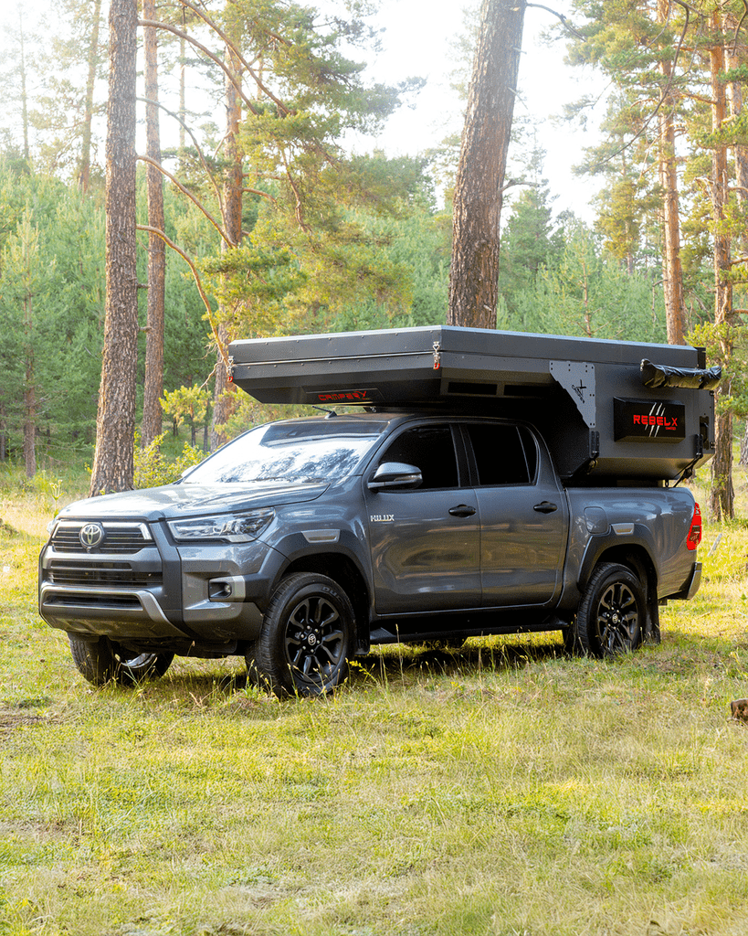Cápsula CAMPER-X de viaje por una pista